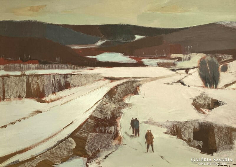 Sándor Ernő Nagy (1926-2013) - winter hunting (art gallery)