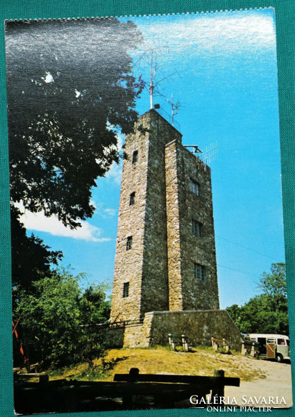 Sopron, Károly lookout, postmarked postcard, 1975