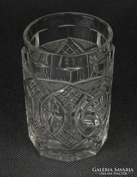 1N336 antique monogrammed glass glass baptismal glass glass 10 cm