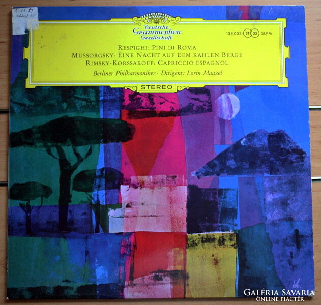 Respighi Muszorgszkij Rimszkij-Korszakov LP hanglemez Deutsche Grammophon