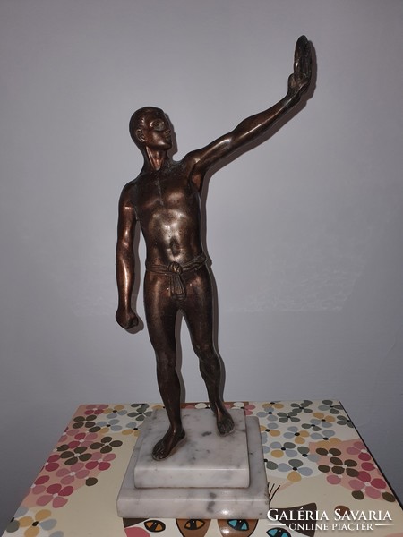 Olympic winner bronze statue 33 cm