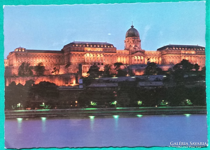 Budapest, Budai Vár, használt képeslap, 1985