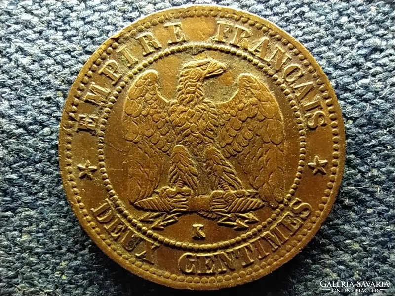 Franciaország III. Napóleon (1852-1870) 2 Centimes 1861 K (id67432)