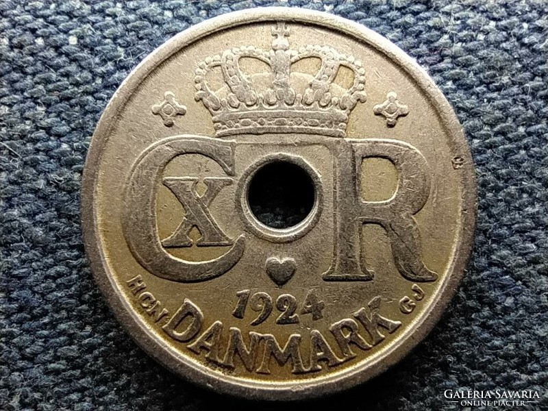 Denmark x. Christ (1912-1947) 10 øre 1924 hcn gj (id66916)