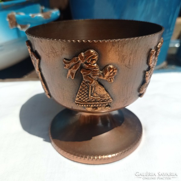 Retro copper folk goblet, cup