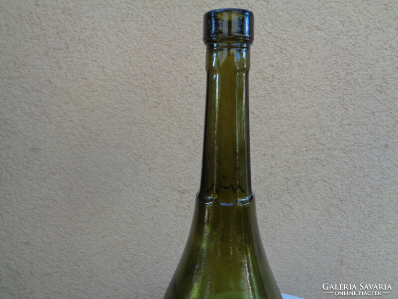 Beer bottle, old, 0.45 l. First Hungarian share brewery Budapest quarry 26.5 cm