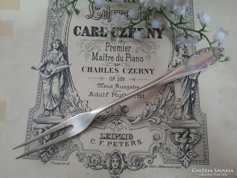 Silver-plated, elegant picking fork