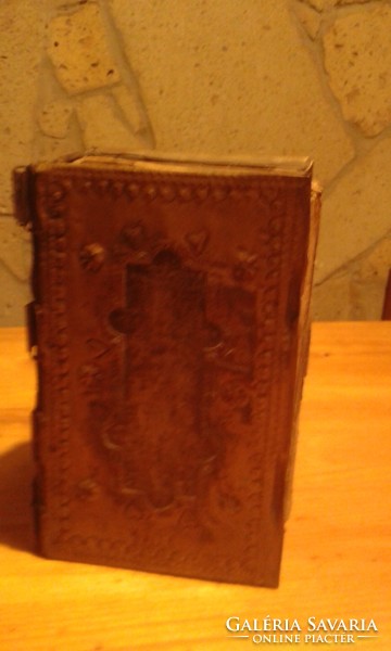 Antique Bible from 1861, copper-covered, Slovak language