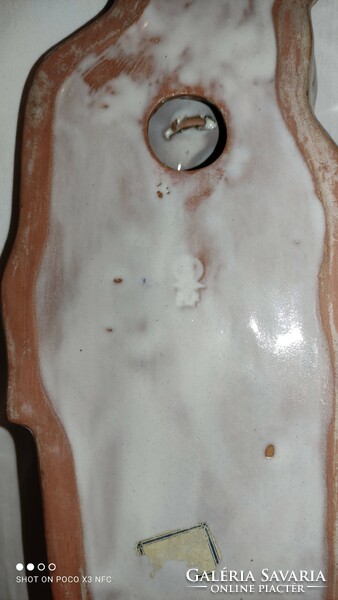 Magassága 45,5 cm  WMF kerámia Mária kisdeddel szent ereklye extrém ritka fali dísz gyűjtői jelzett