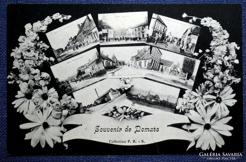 Domats   - antik francia város fotó képeslap  , mozaiklap