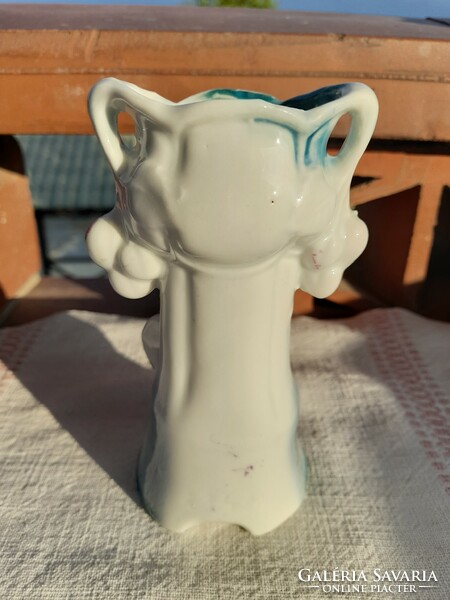 Antique art nouveau porcelain violet vase