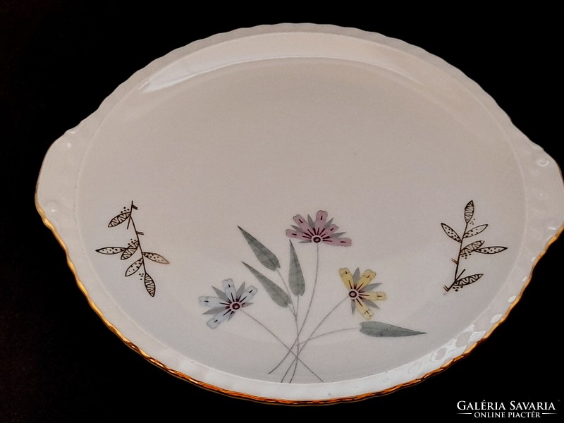Thun Czechoslovakia porcelán süteményes tányér, kínáló, 26,5 cm