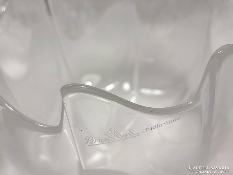 2 rosenthal studio line glass/crystal bowls, series: eistau, design: nanny still mckinney,
