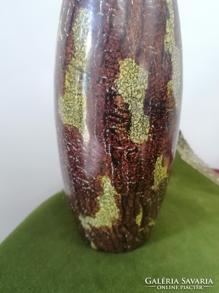 Kerezsi Gyöngyi retro kerámia váza, iparművészeti alkotás