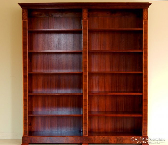 Biedermeier double-section bookcase [ f - 22 )