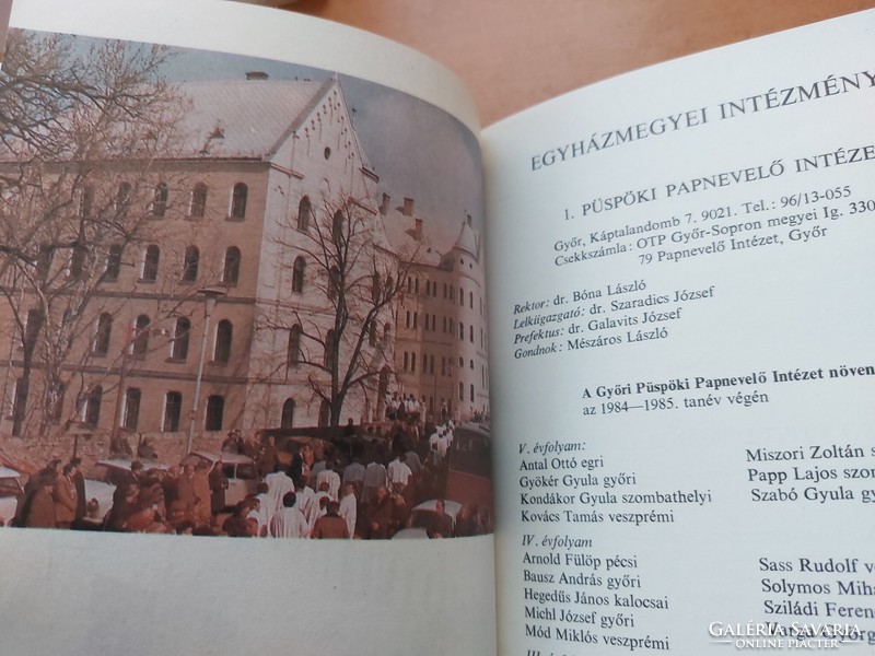Győregyházmegyei almanach 1985.  900.-Ft