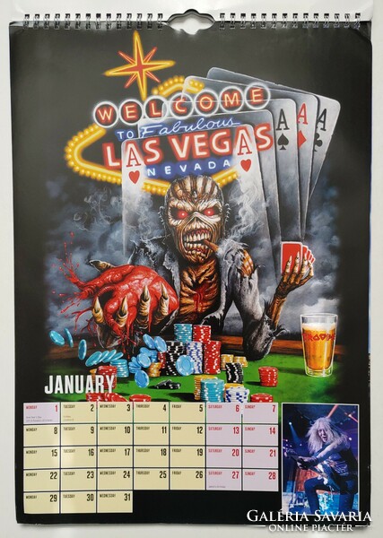 Iron Maiden - 2018-as hivatalos falinaptár - Official Calendar