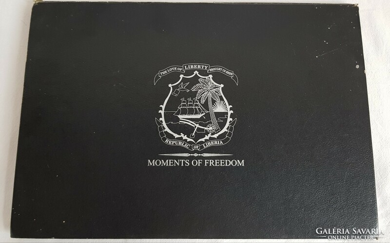 2001 Moments of Freedom Liberian 10 dollar coin series 24 in holder with certificate