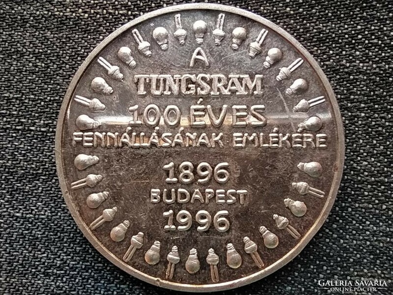 Tungsram 100 év a fényért 1896-1996 érem (id44731)
