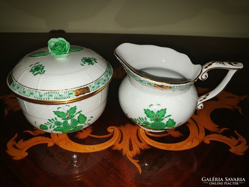 Herend Green Appony tea set