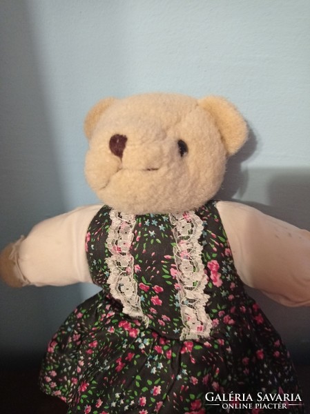30 Cm teddy bear in a nice dress