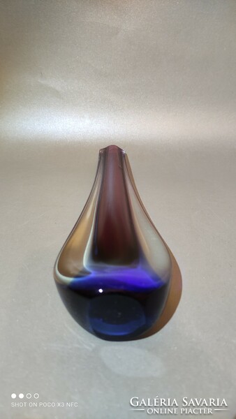 Teardrop muránói üveg váza pompás