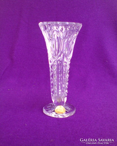 Régi ólomkristály váza 13 cm