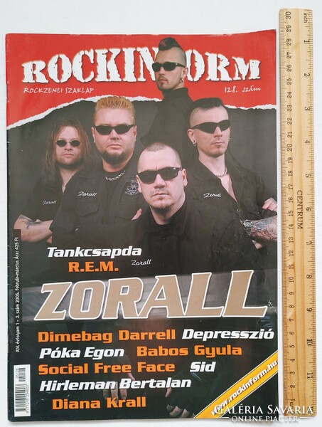 Rockinform magazine #128 2005 zorall spider egon tank trap sid morass dimebag rem babos zságer social