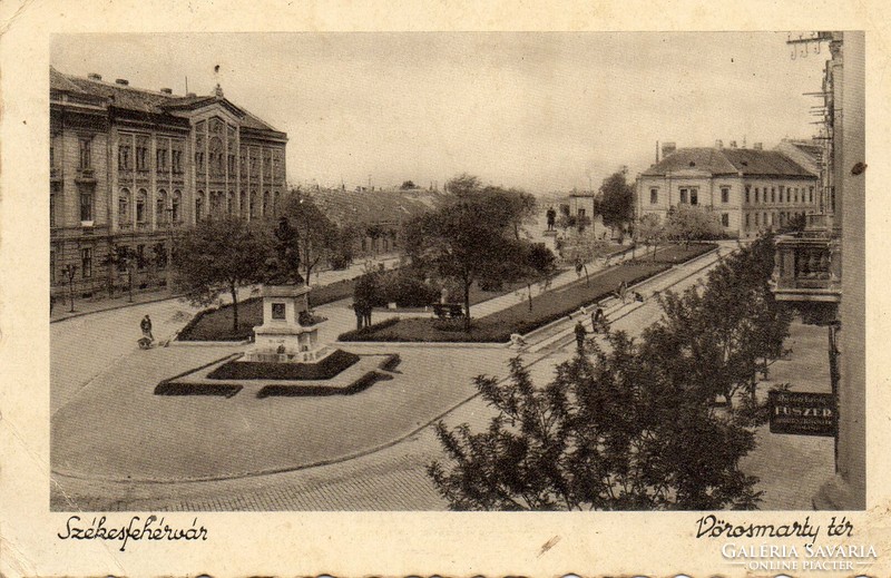 C - 072 Futott magyar képeslap   Székesfehérvár   1936  (Weinstock fotó)