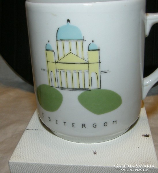 Esztergom memorial mug - Köbánya porcelain