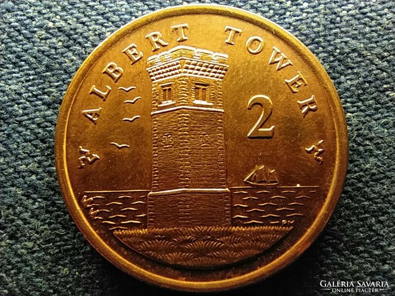 Man-sziget II. Erzsébet Albert torony 2 penny 2006 (id66943)