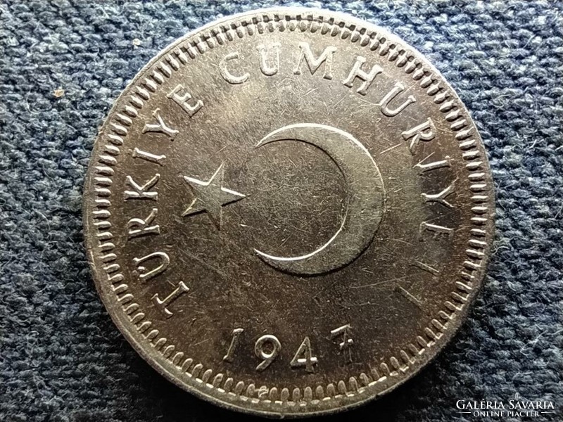 Republic of Turkey (1923-) .600 Silver 50 kurus 1947 (id68714)