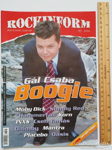 Rockinform magazin #137 2006 Gál Csaba Boogie Placebo Simply Red Korn Quimby Moby Dick Junkies Mobil