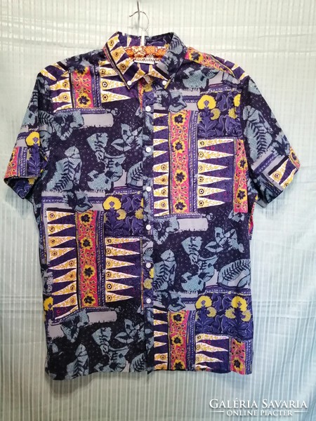 Cotton s-pattern men's shirt, bust 114 cm.