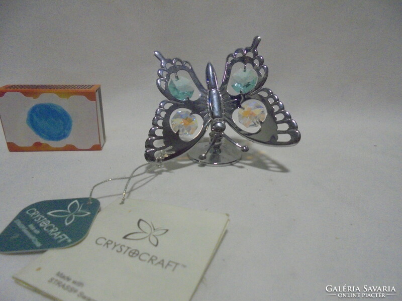 Crystocraft - Swarovski kristályfigura, pillangó