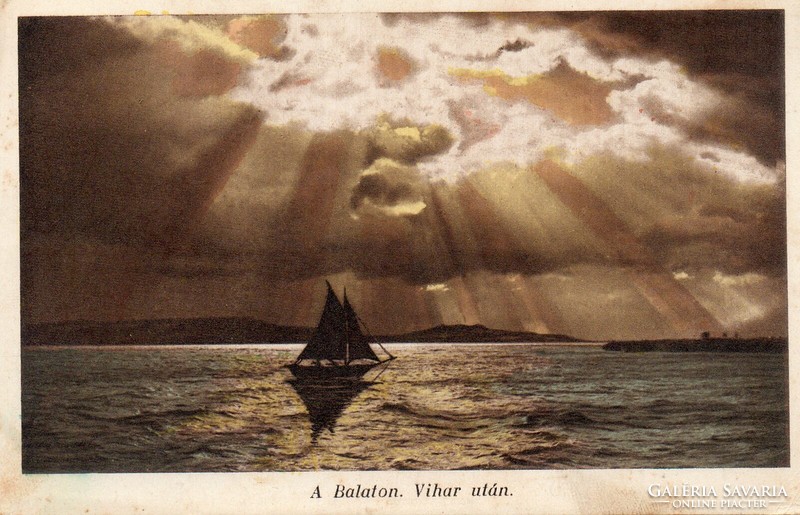 Ba - 016 Balaton sheets after a storm (karinger photo) 1938