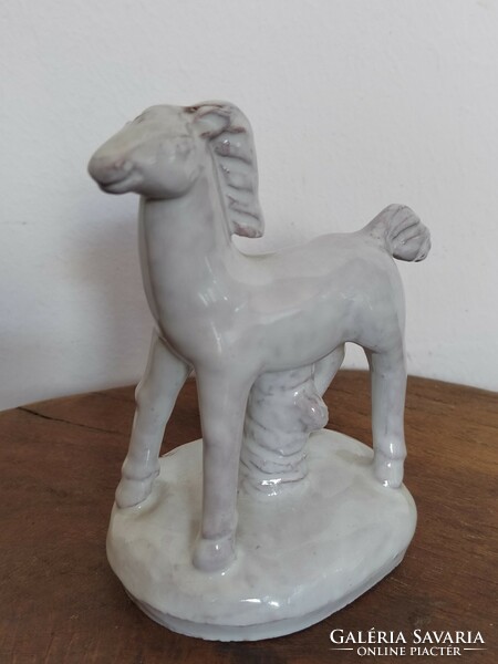 Cser Jolán applied art ceramic horse foal figure