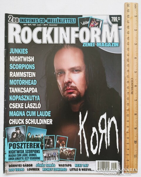 Rockinform magazine 11/12 korn scorpions nightwish ozzy amarath grimus magna bald dog junkies tank
