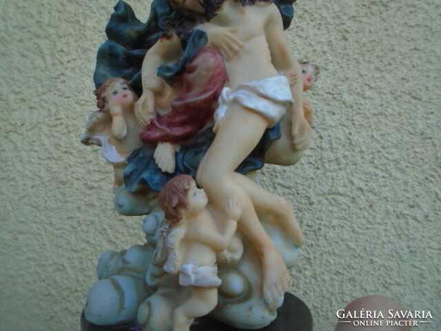 Jézus 4 figurás csodálatos figura vitrin dísz hibátlan darab 23 cm magas﻿