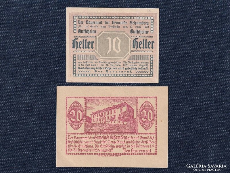 Austria 2-piece emergency money set 1920 (id77702)
