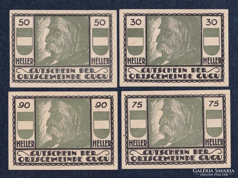 Ausztria 4 darabos szükségpénz szett 1920 (id77705)