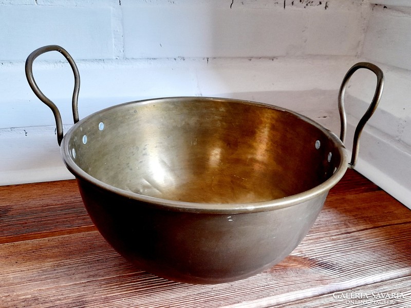 Old copper foam kettle, 23 cm