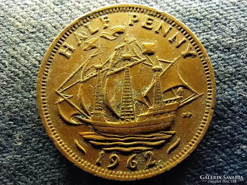 Anglia II. Erzsébet (1952-) 1/2 Penny 1962 (id71815)