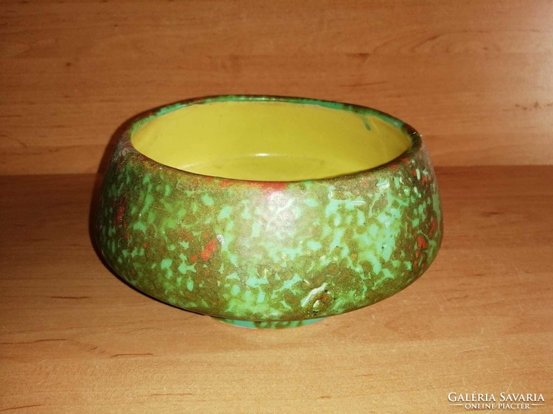 Craftsman ceramic ikebana vase - 9.5 cm high, dia. 19 cm (26/d)