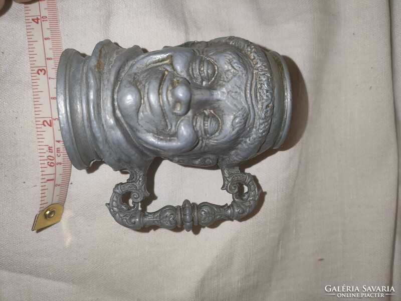 Tin cup, small jar, 4 cm in diameter, 8 cm high