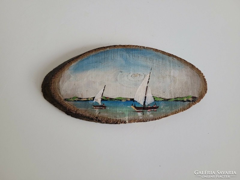 Old Balaton souvenir sailing landscape wood wall decoration wall picture