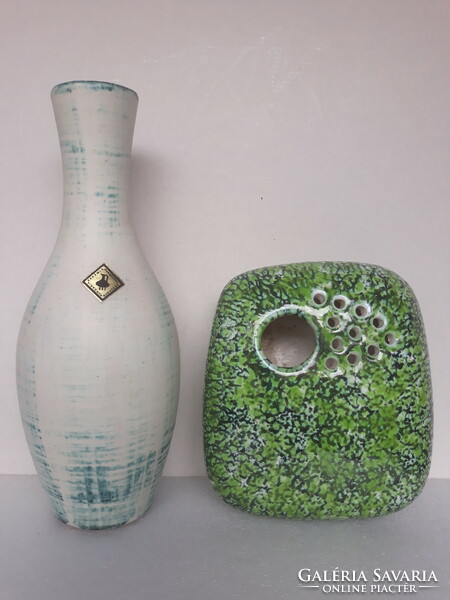 Retro Iparművészeti kerámia váza és ikabana váza