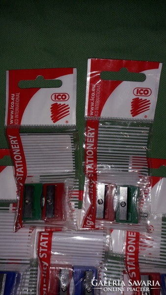 Ico Hungarian stationery manufacturer plastic unopened pencil sharpeners 9 packs of 18 in one according to the pictures