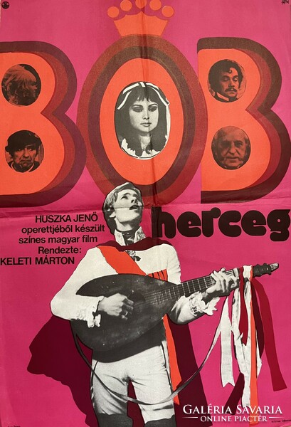 Retro moziplakát-Bob herceg-Keleti Márton rendezésében