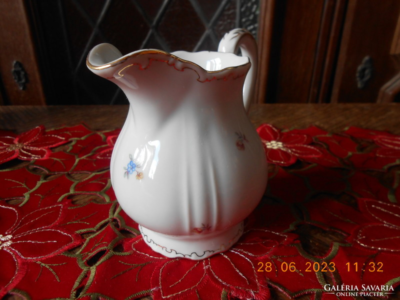 Zsolnay small flower patterned milk spout for tea set